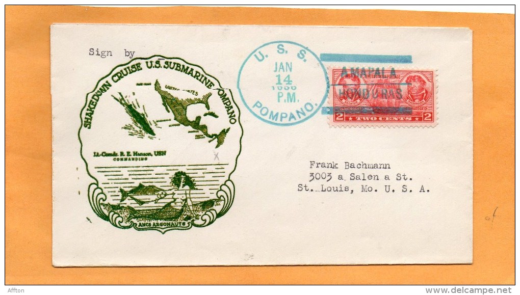 USS Pompano 1938 Cover - Sottomarini