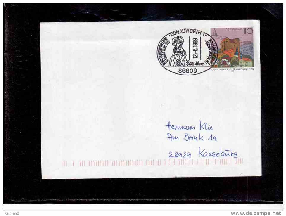 9266   -   DONAUWOERTH  12.6.1999     /    TAG DER JUMGEN BRIEFMARKEN FREUNDE - Enveloppes Privées - Oblitérées