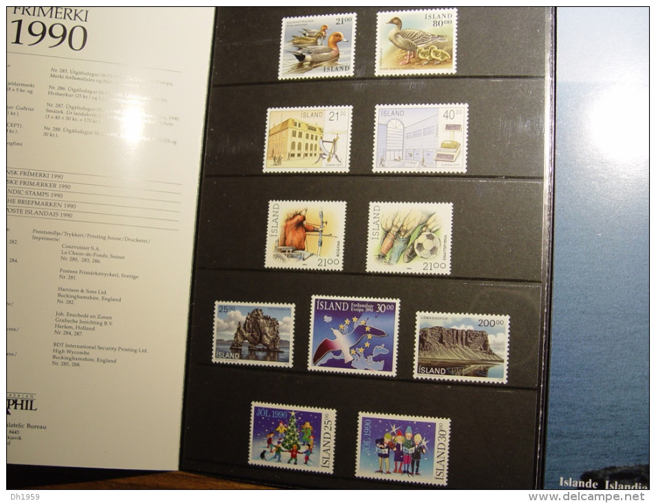 ISLANDE ISLAND ICELAND 1990 - Collections, Lots & Séries