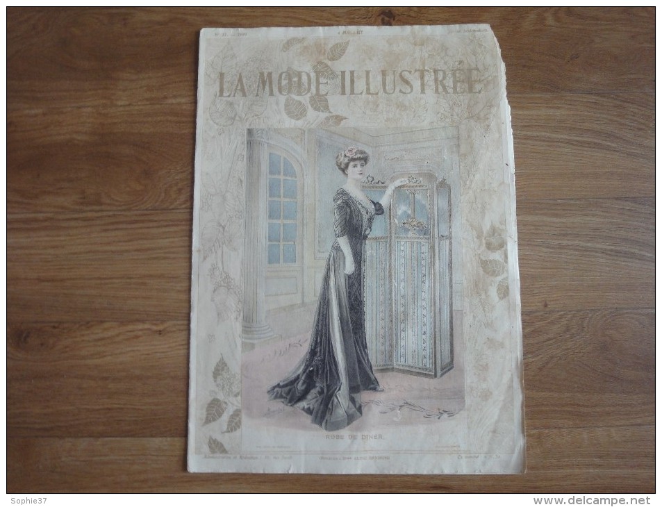 Revue LA MODE ILLUSTREE N°27 Juillet 1909 Avec Patron - Mode