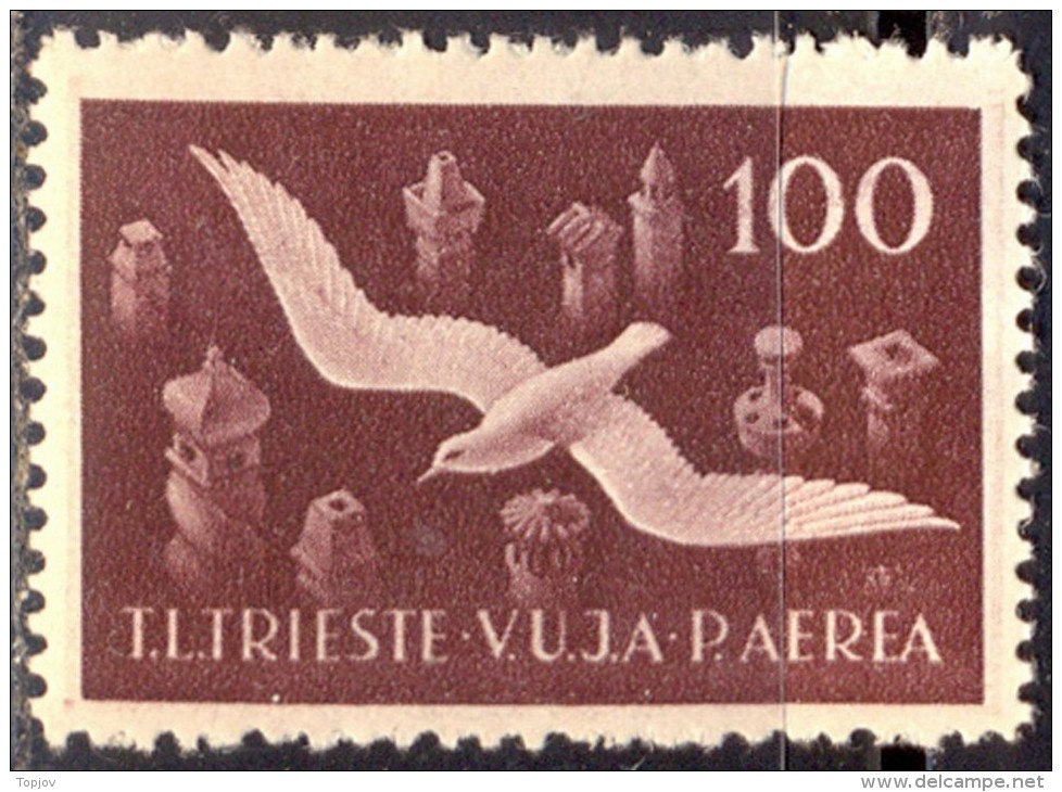 SLOVENIJA - YUGOSLAVIA - TRIESTE - VUJA - ZONA B - BIRDS  - **MNH - 1949 - Mint/hinged