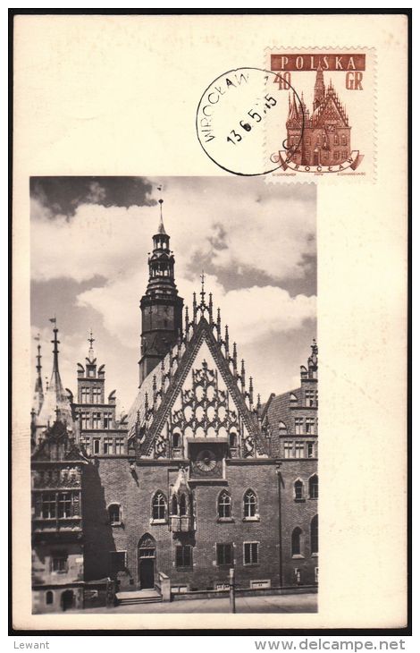 36 Maximum Card - Town Halls - Wroclaw - ARCHITECTURE - Maximum Cards