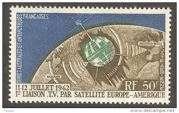 TAAF 1962 Mi# 27 ** MNH - Telstar Issue / Space - Oceania