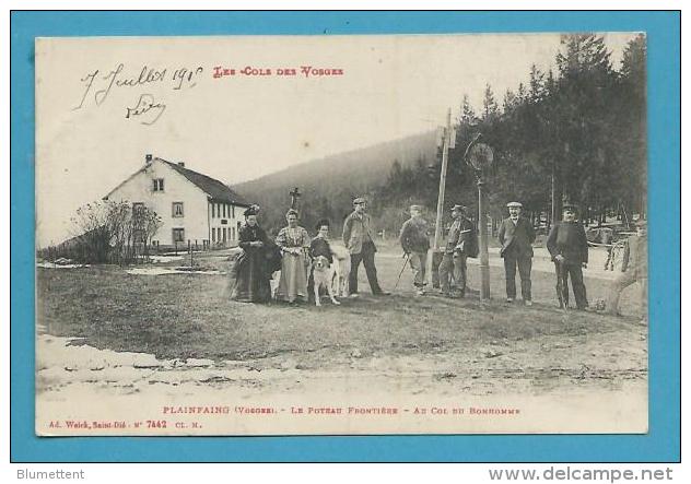 CPA Douaniers Poteau Frontière Au Col Du Bonhomme PLAINFAING 88 - Plainfaing