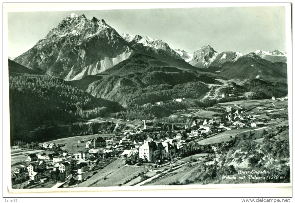 VULPERA Unter-Engadin Fototkarte 1935 Mit Stempel TARASP KURHAUS - Tarasp