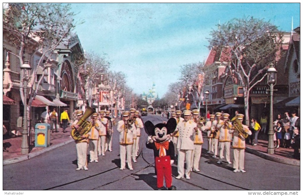 Disneyland - Micky Mouse And Disneyland Band - Mailed 1988 /  Stamps Airmail John F. Kennedy - Disneyland