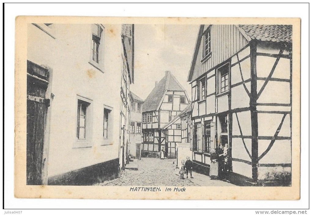 HATTINGEN (Allemagne) Vieille Rue Animation - Hattingen