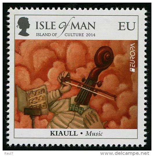 Isle Of Man 2014 - Europa 2014, Instruments De Musique, Le Violon - 1val Neufs // Mnh - 2014