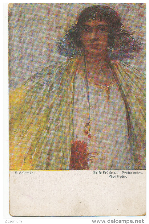 SOLOMKO S. REIFE FRÜCHTE - FRUITS MURS T.S.N. R.M. No.262 Vintage Old  Postcard - Solomko, S.