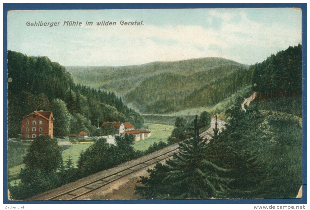 Gehlberger Mühle Im Tal Der Wilden Gera Bahnstrecke, Ungebraucht (AK431) - Oberhof