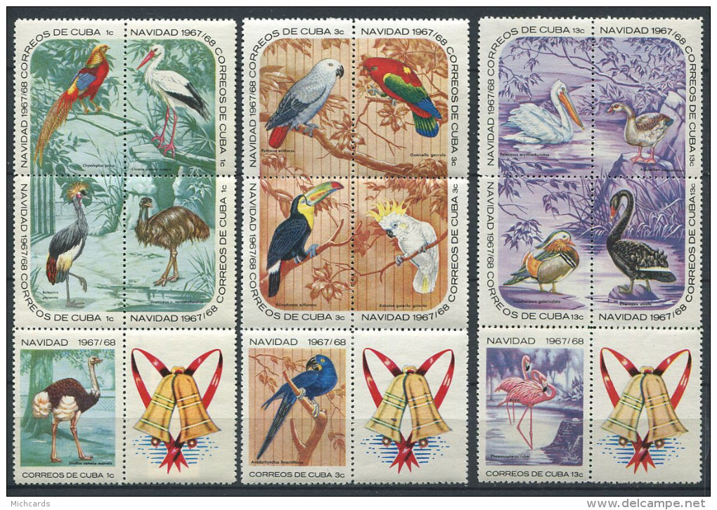 144 CUBA 1967 - Oiseau Noel (Yvert 1186/00) Neuf ** (MNH) Sans Trace De Charniere - Ongebruikt