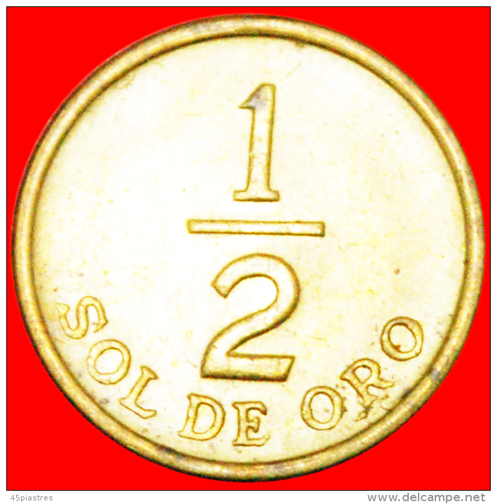 * CORNUCOPIA: PERU  1/2 SOL DE ORO 1976! LOW STARTNO RESERVE! - Peru