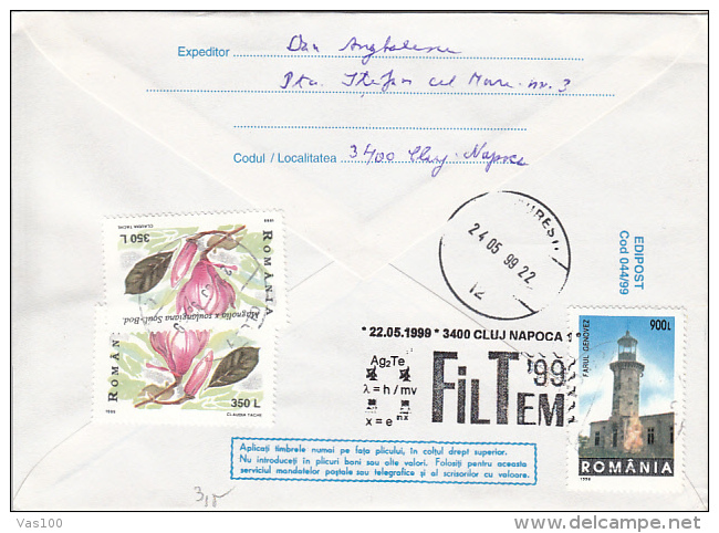 ALBERT EINSTEIN, EMIL RACOVITA, SCIENTIST, COVER STATIONERY, ENTIER POSTAL, 1999, ROMANIA - Albert Einstein