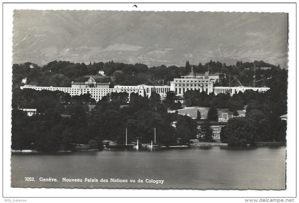 ///  CPA - SUISSE - SCHWEIZ - SVIZZERA - GENEVE - Nouveau Palais Des Nations Vu De Cologny - CPSM    // - Cologny