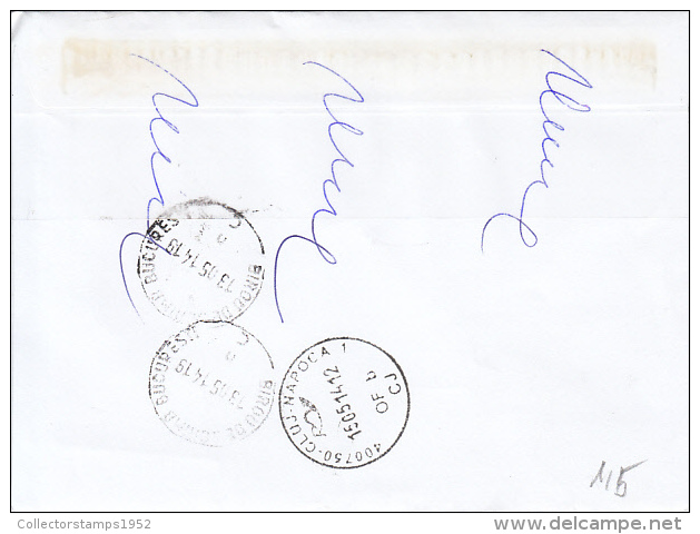 26727- ARCHITECTURE, SCULPTURE, STAMPS ON REGISTERED COVER, 2014, SLOVAKIA - Briefe U. Dokumente