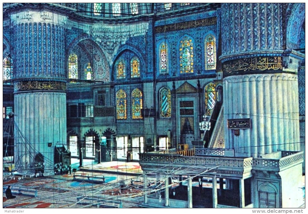 Turkey - Istanbul - The Blue Mosque Interior - Islam