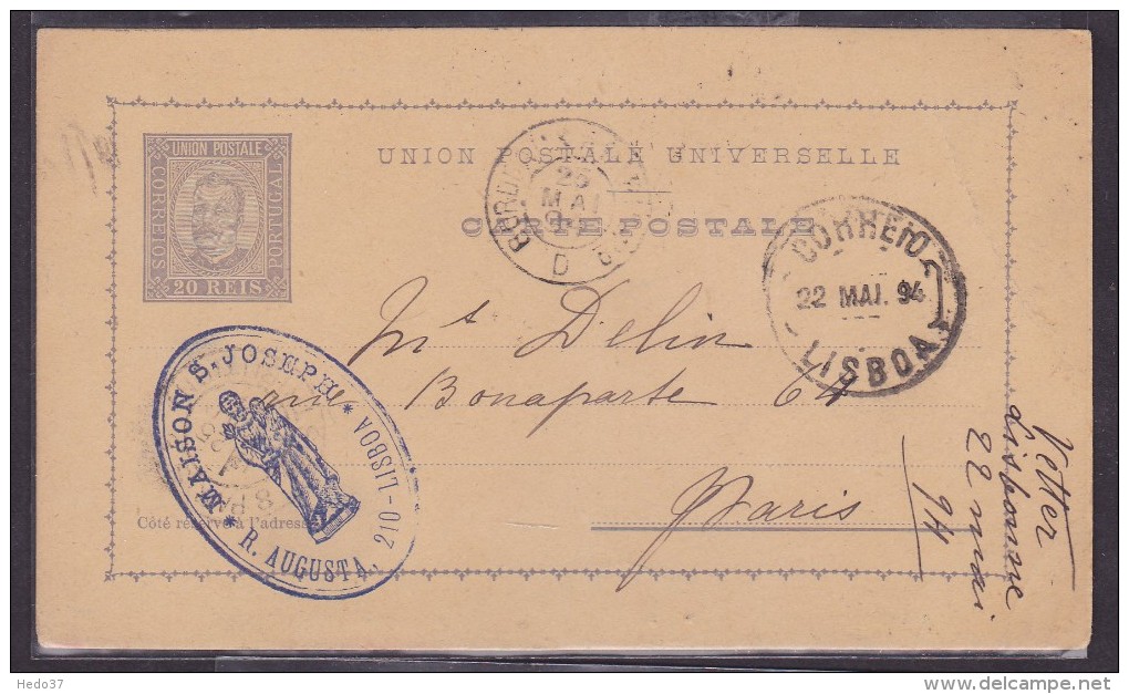 Portugal - Lettre - Poststempel (Marcophilie)