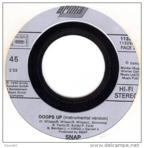 SP 45 RPM (7")  Snap  "  Ooops Up - Dance, Techno & House