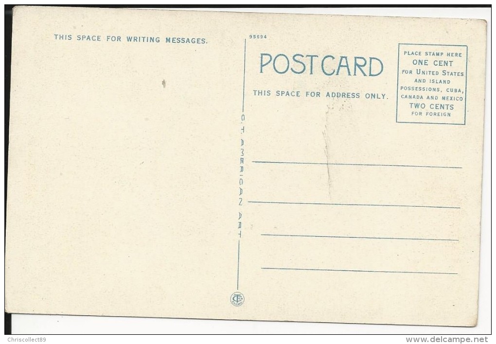Carte Postale  Etats Unis  : West Dormitory College  , Rock Hill . S.C - Rock Hill