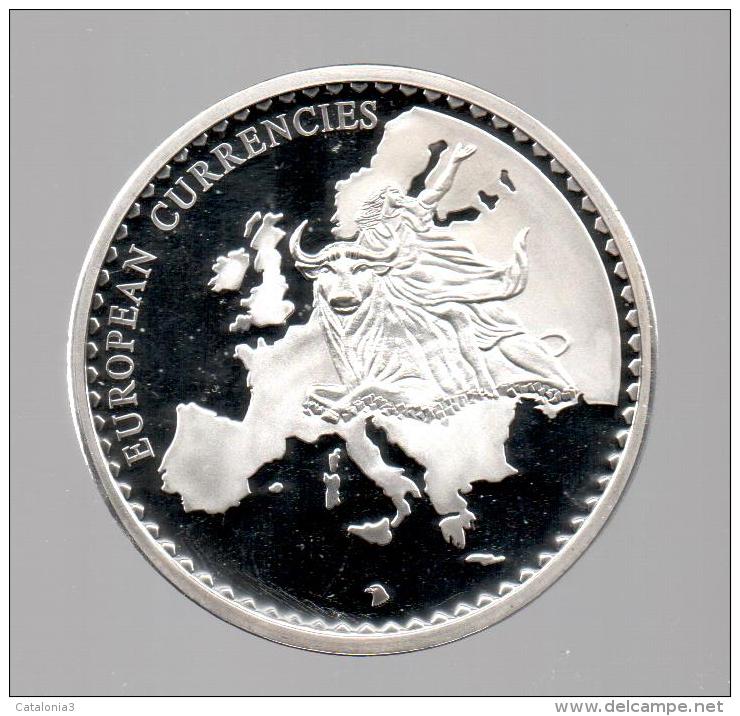 UCRANIA - EL DINERO DE EUROPA - Medalla 50 Gr / Diametro 5 Cm Cu Versilvert Polierte Platte - Oekraïne