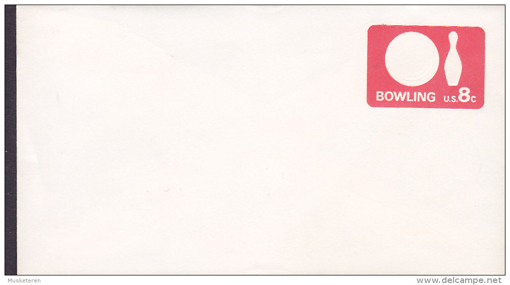 United States Postal Stationery Ganzsache Entier 8 C. Bowling Cover Lettre - 1961-80