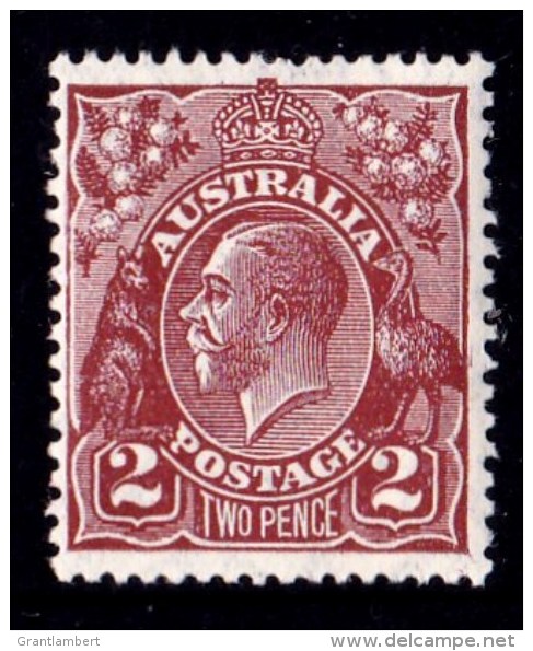 Australia 1928 King George V 2d Red-brown Small Multiple Wmk P13.5 MH  SG 98 - Nuevos