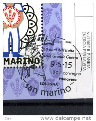 2015 - SAN MARINO - SAINT-MARIN - Expo Milano 2015 - Used -  F.D.C. Manifestazione Bologna - Gebraucht