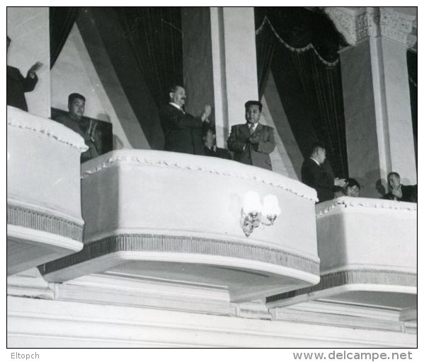 Kim Il Sung Rare Original Photo 1950s North Korea Coree Nord Propaganda Moranbong Theater Opera - Korea (Noord)