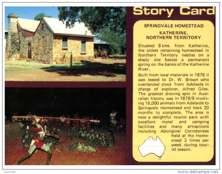 (PF 398) Australia - NT - Springvale Homestead And Native Aborigines - Aborigines