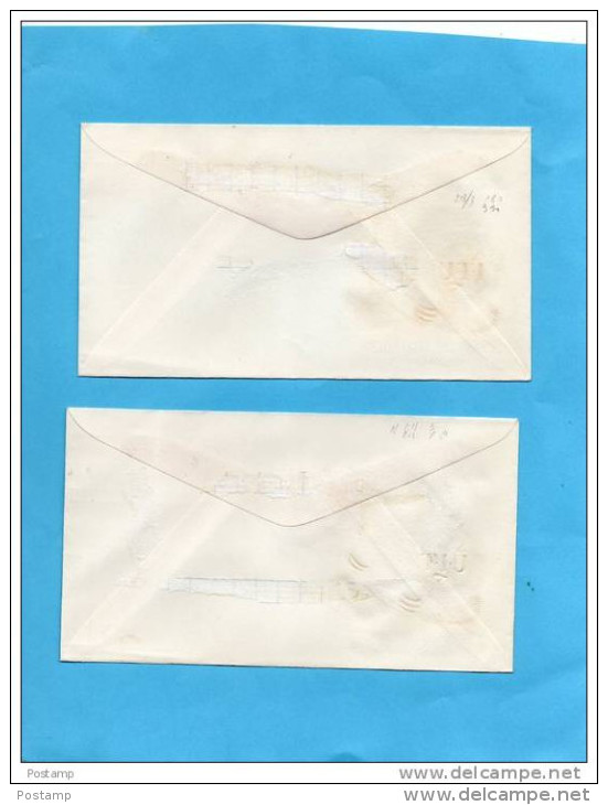 NOUVELLES HEBRIDES-N°211-12+ 213-14-sur 2 EnveloppesFDC-cote Des Timbres Seuls 16,3 - Gebraucht