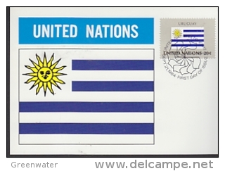 United Nations New York 1984 Flag Uruguay Maxicard (24814D) - Maximum Cards