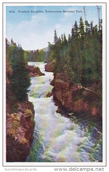 Firehole Cascades Yellows Stone National Park Wyoming - Yellowstone