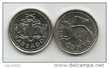 Barbados 10 Cents 1995. UNC - Barbados