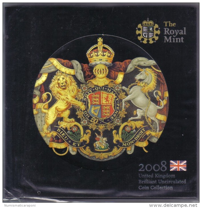 UNITED KINGDOM GRAN BRETAGNA 2008 OFFICIAL SET 1 UNCIRCULATED COIN COLLECTION - Maundy Sets & Gedenkmünzen