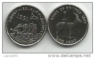 Eritrea 1 Cent 1997. UNC - Eritrea
