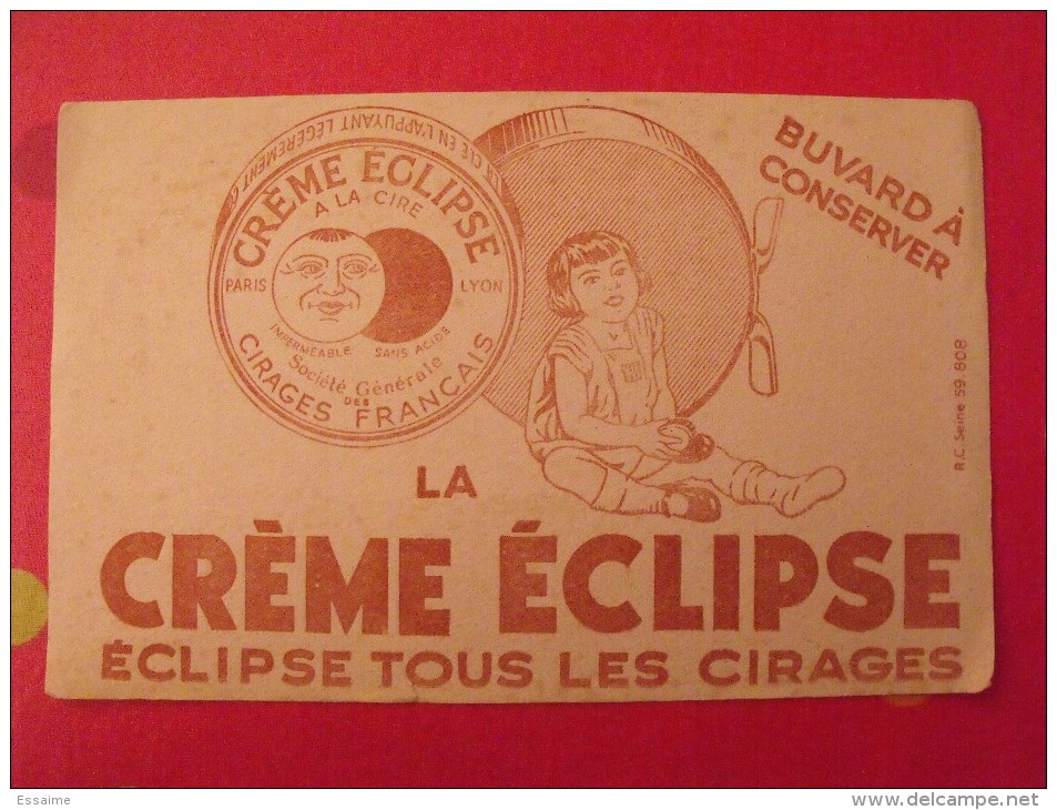 Buvard Cirage La Crème éclipse. Vers 1950 - C