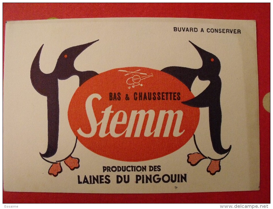 Buvard Bas Et Chaussettes Stemm. Laines Du Pingouin.. Vers 1950 - S