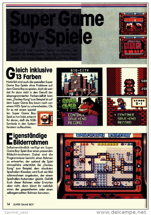 Zeitschrift  -  Der Offizielle Super GameBoy Spieleberater Nintendo 1994 - Informatique