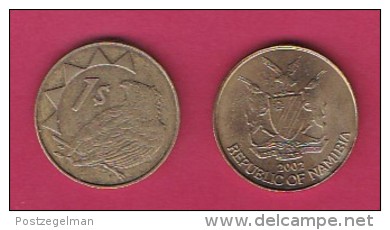 NAMIBIA, 2002,  1 Nam Dollar, VF, KM 4,  C2849 - Namibie