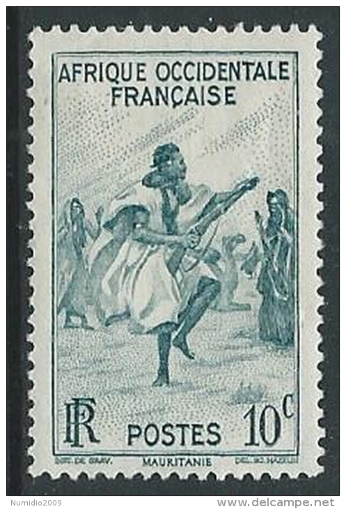 1947 AFRICA OCCIDENTALE FRANCESE SOGGETTI VARI 10 CENT MH * - G31 - Ungebraucht