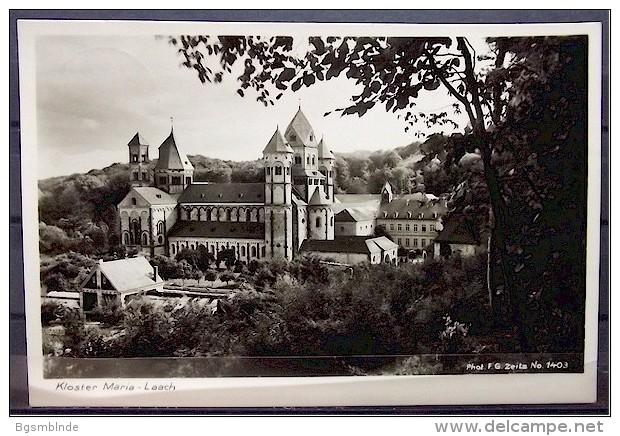 Alte Karte "Kloster/Abtei MARIA LAACH - Mendig"  1934 - Mayen