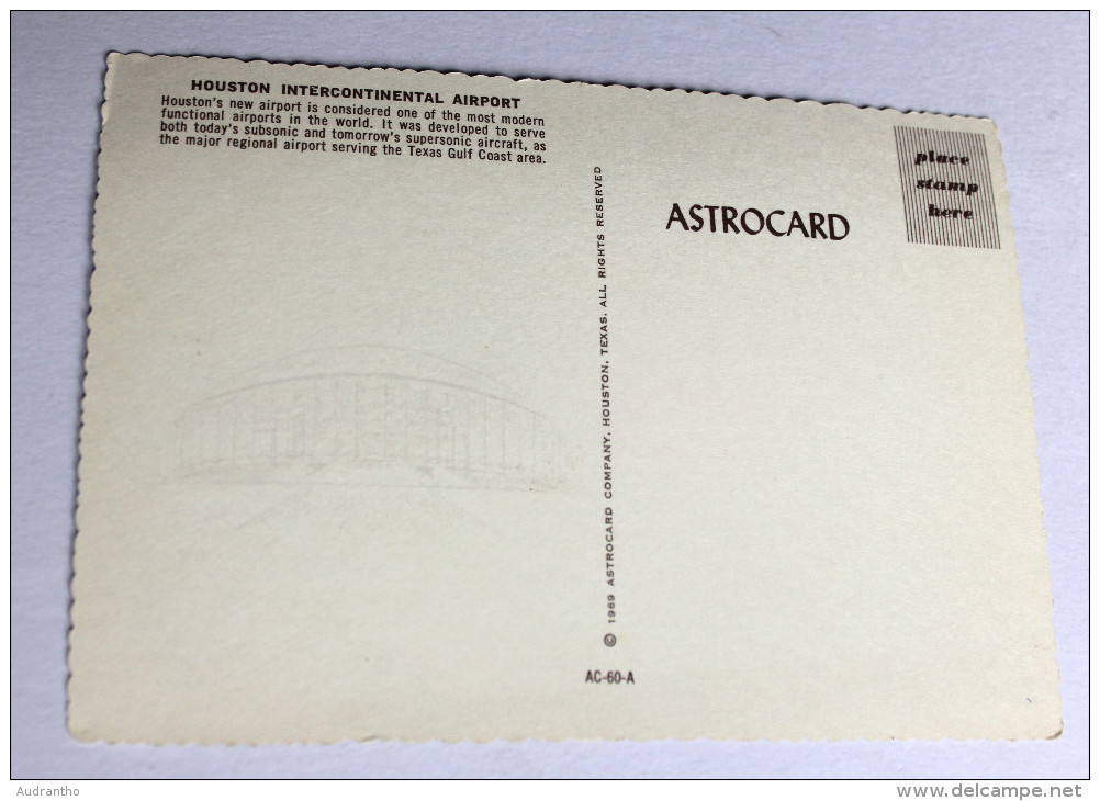 CPSM Intercontinental Airport Houston 1969 ASTROCARD Texas Aéroport - Houston