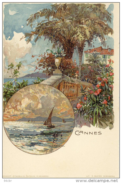 CPA 06 Illustrateurs)CANNES L ESTEREL  La Cité Entrée De La Poissonnerie (manuel Wielandt1899) - Wielandt, Manuel