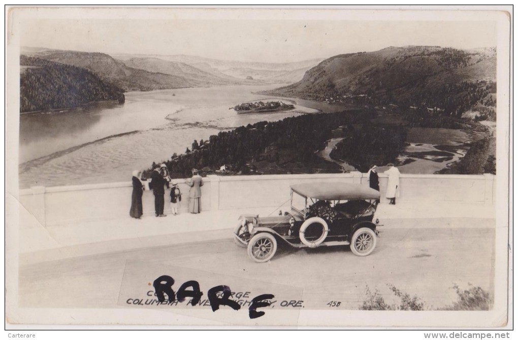 ETATS UNIS D´amérique,united States,USA,OREGON,COLUMBI A GORGE EN 1910,VOITURE,CAR,TACO,TACOT,carte Type Photo - Sonstige & Ohne Zuordnung