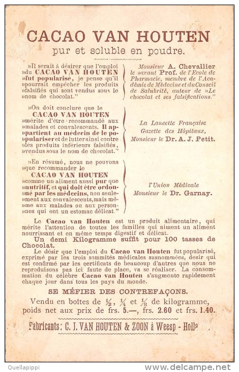 02325 "VAN HOUTEN CACAO - PUR ET SOLUBLE EN POUDRE - OLANDA". AMAND LITH. AMSTERDAM. FIG5 - Chocolate