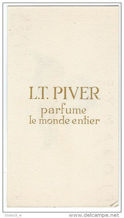 Carte Parfumée Parfums De L. T. PIVER - Floramye - Paris - Antiquariat (bis 1960)
