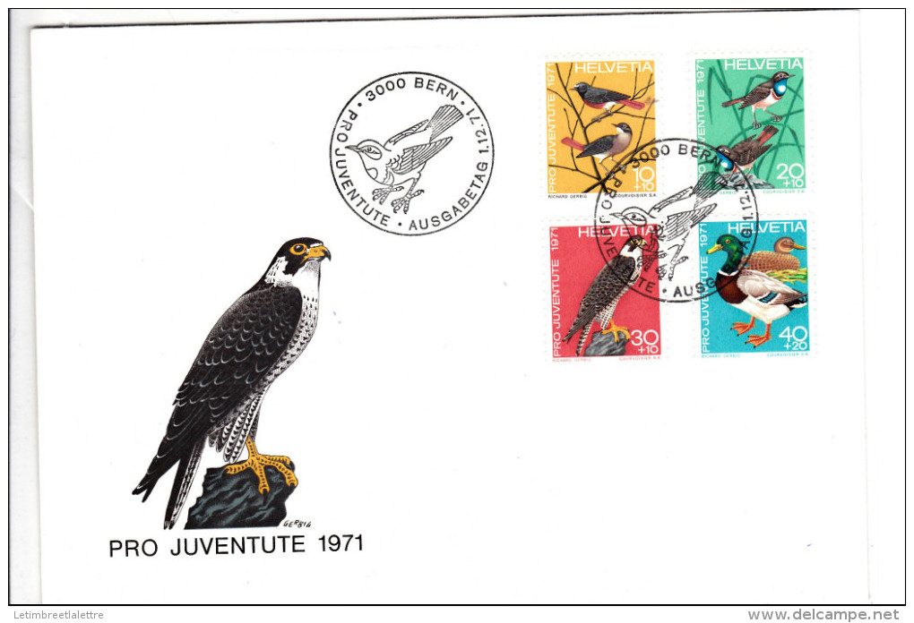 Premier Jour, Pro Juventute 1971 - Storia Postale