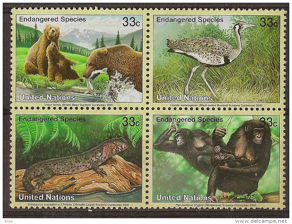 UNITED STATION NY - Fauna - Unused Stamps