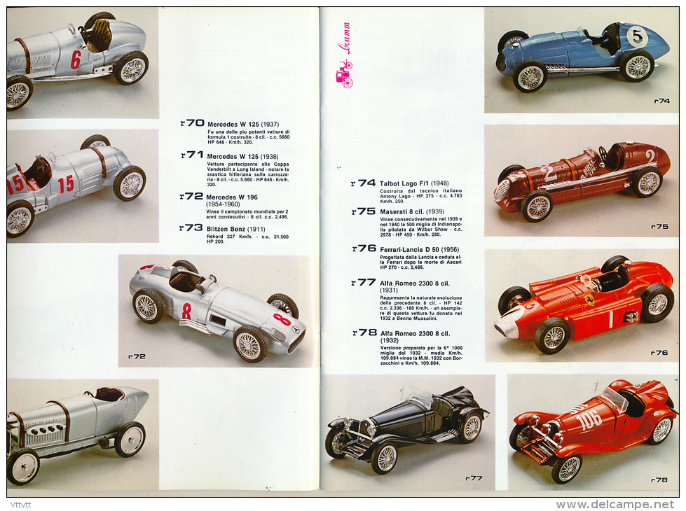 Ancien Catalogue BRUMM, 38 Pages, Modéles 1.43, Fiat, Bugatti, Ferrari, Alfa Romeo, Maserati, Porsche, Lancia, Jaguar... - Literatur & DVD