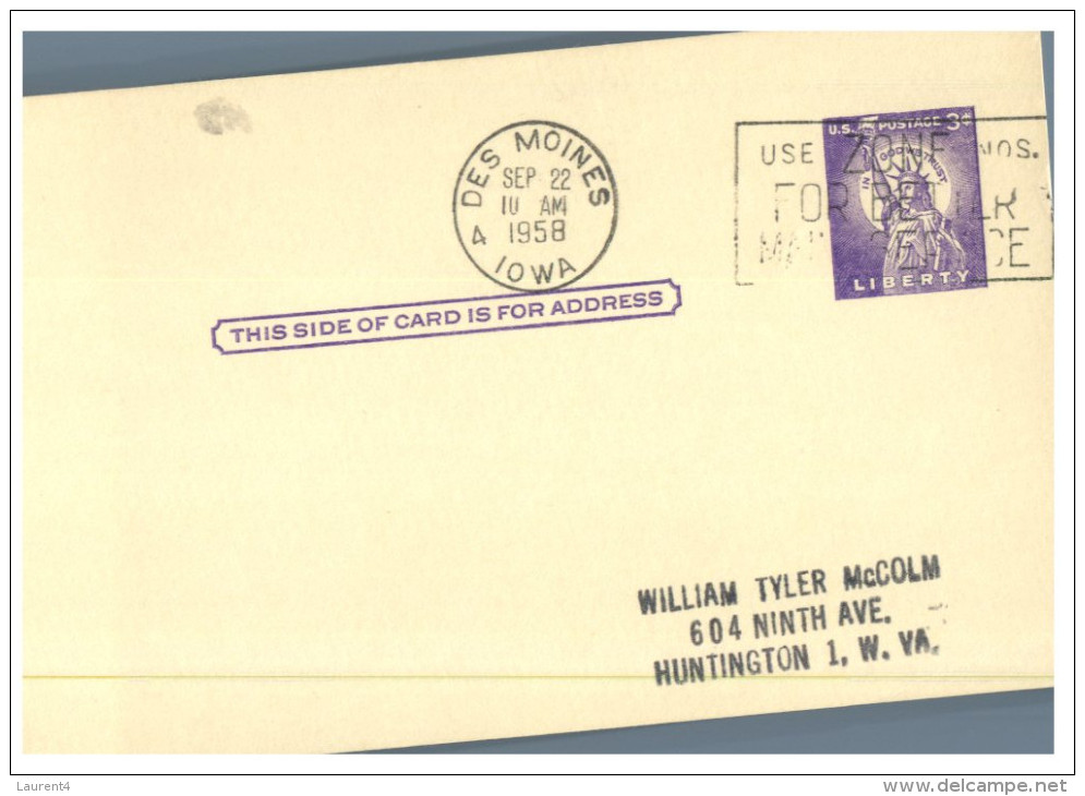 (3333) USA Cover -  2 Special Cards (1940´s) - Other & Unclassified